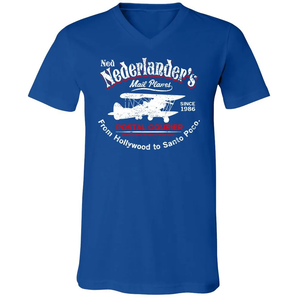 Unisex V-Neck T-Shirt - KGC3GPL1 - True Royal - 4