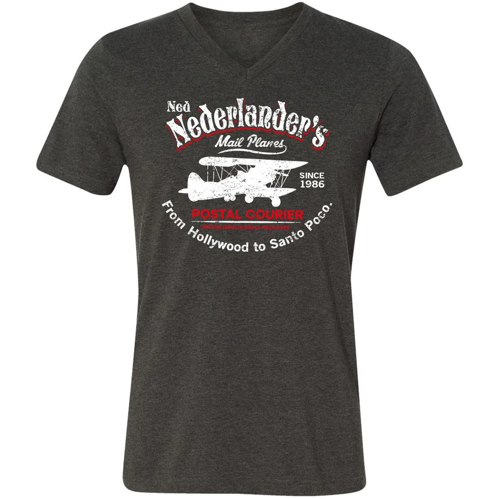 Unisex V-Neck T-Shirt - KGC3GPL1 - Dark Grey Heather - 8