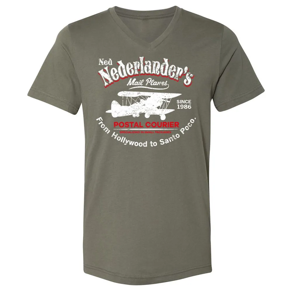 Unisex V-Neck T-Shirt - KGC3GPL1 - Military Green - 10