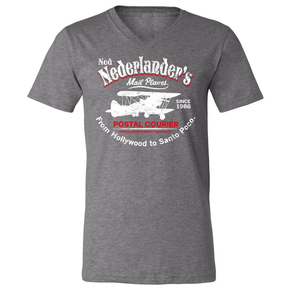 Unisex V-Neck T-Shirt - KGC3GPL1 - Deep Heather - 13