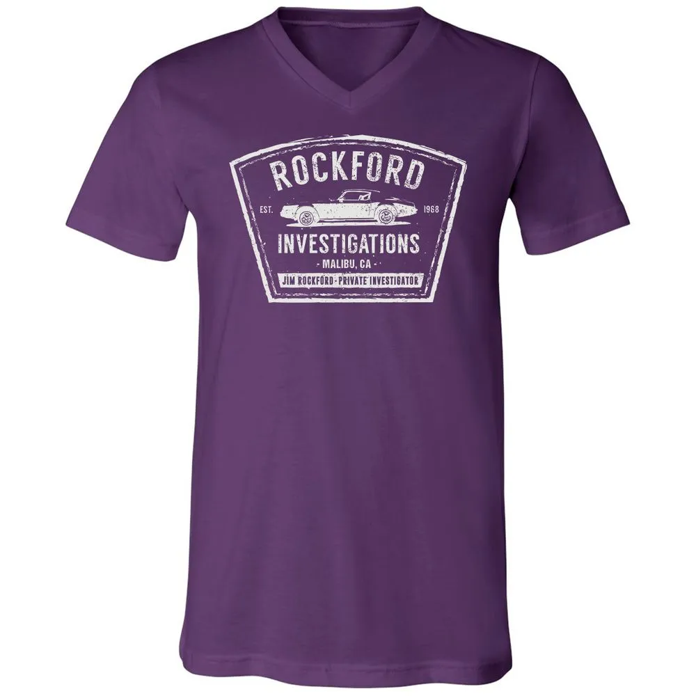 Unisex V-Neck T-Shirt - 7N4H7ENE - Team Purple - 9
