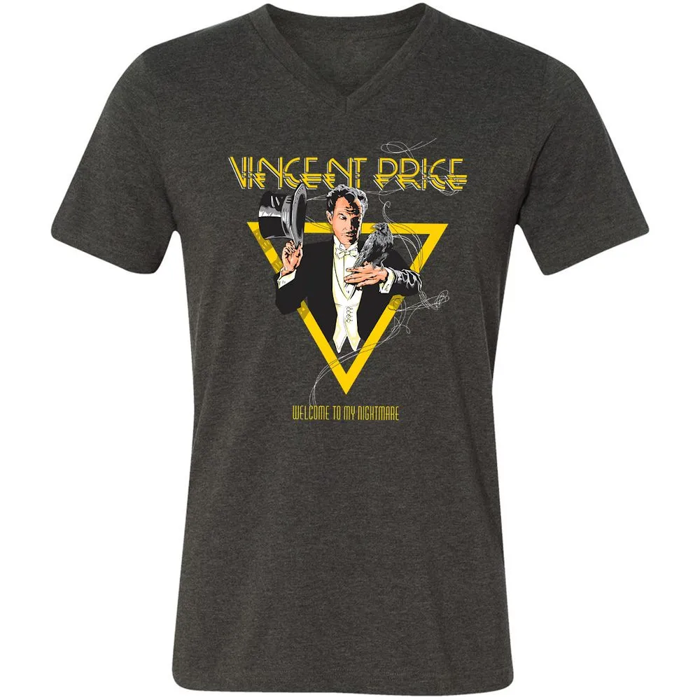 Unisex V-Neck T-Shirt - K8RSXQXG - Dark Grey Heather - 8