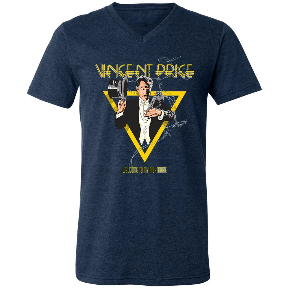 Unisex V-Neck T-Shirt - K8RSXQXG - Heather Navy - 15