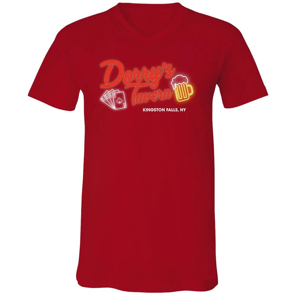 Unisex V-Neck T-Shirt - PC9P1QZC - Red - 3