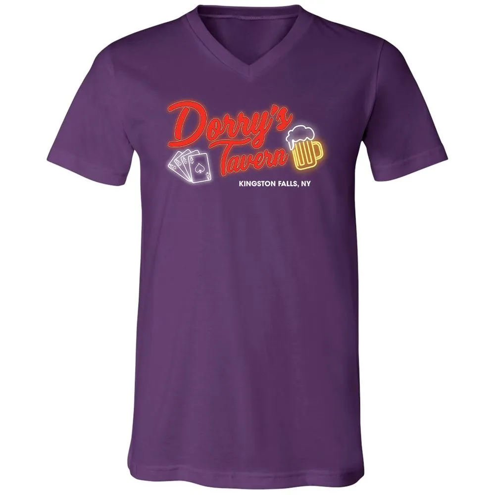 Unisex V-Neck T-Shirt - PC9P1QZC - Team Purple - 9
