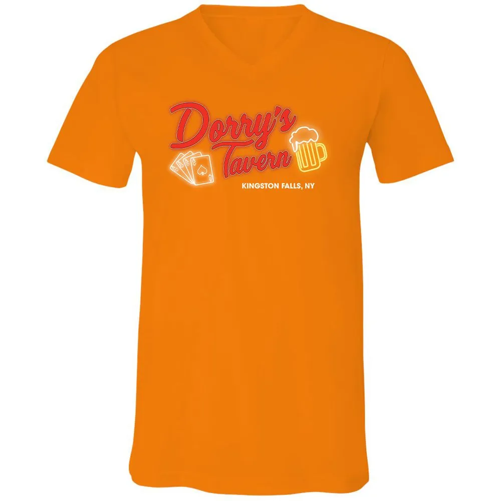 Unisex V-Neck T-Shirt - PC9P1QZC - Orange - 11
