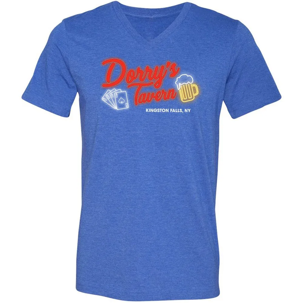 Unisex V-Neck T-Shirt - PC9P1QZC - Heather True Royal - 14