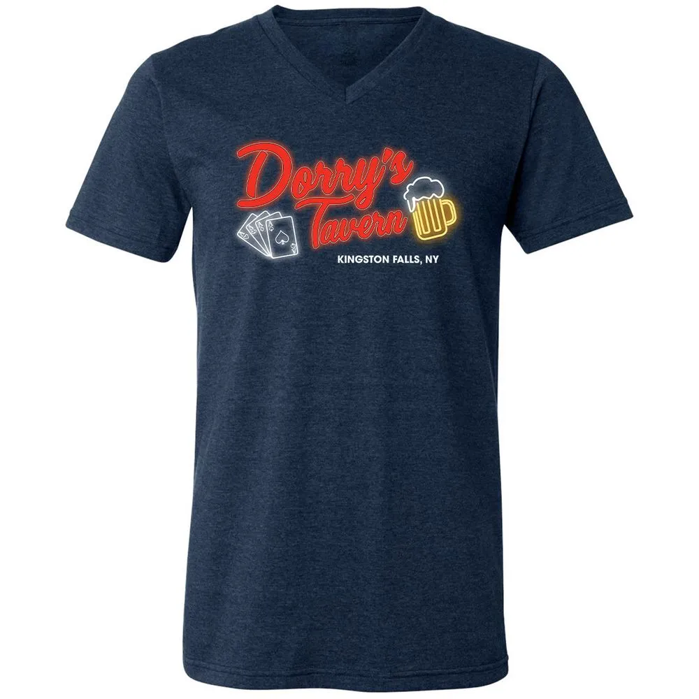 Unisex V-Neck T-Shirt - PC9P1QZC - Heather Navy - 15