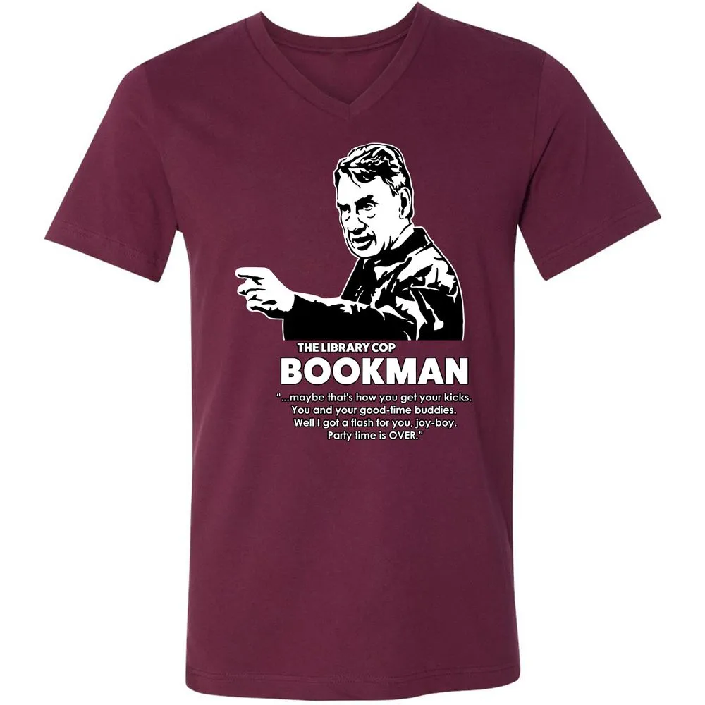 Unisex V-Neck T-Shirt - CZ53CECR - Maroon - 6