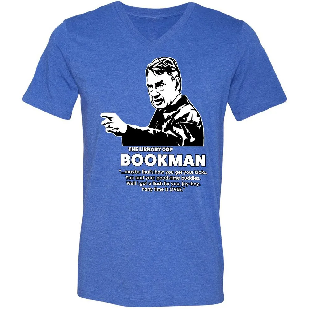 Unisex V-Neck T-Shirt - CZ53CECR - Heather True Royal - 14