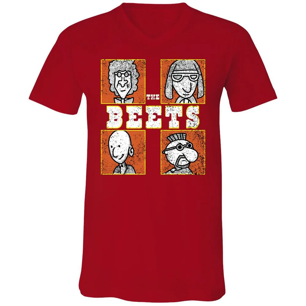 Unisex V-Neck T-Shirt - DE939491 - Red - 3