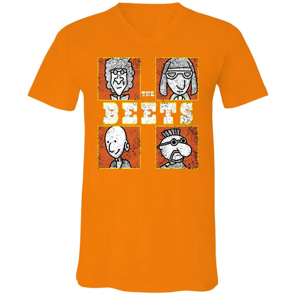 Unisex V-Neck T-Shirt - DE939491 - Orange - 11