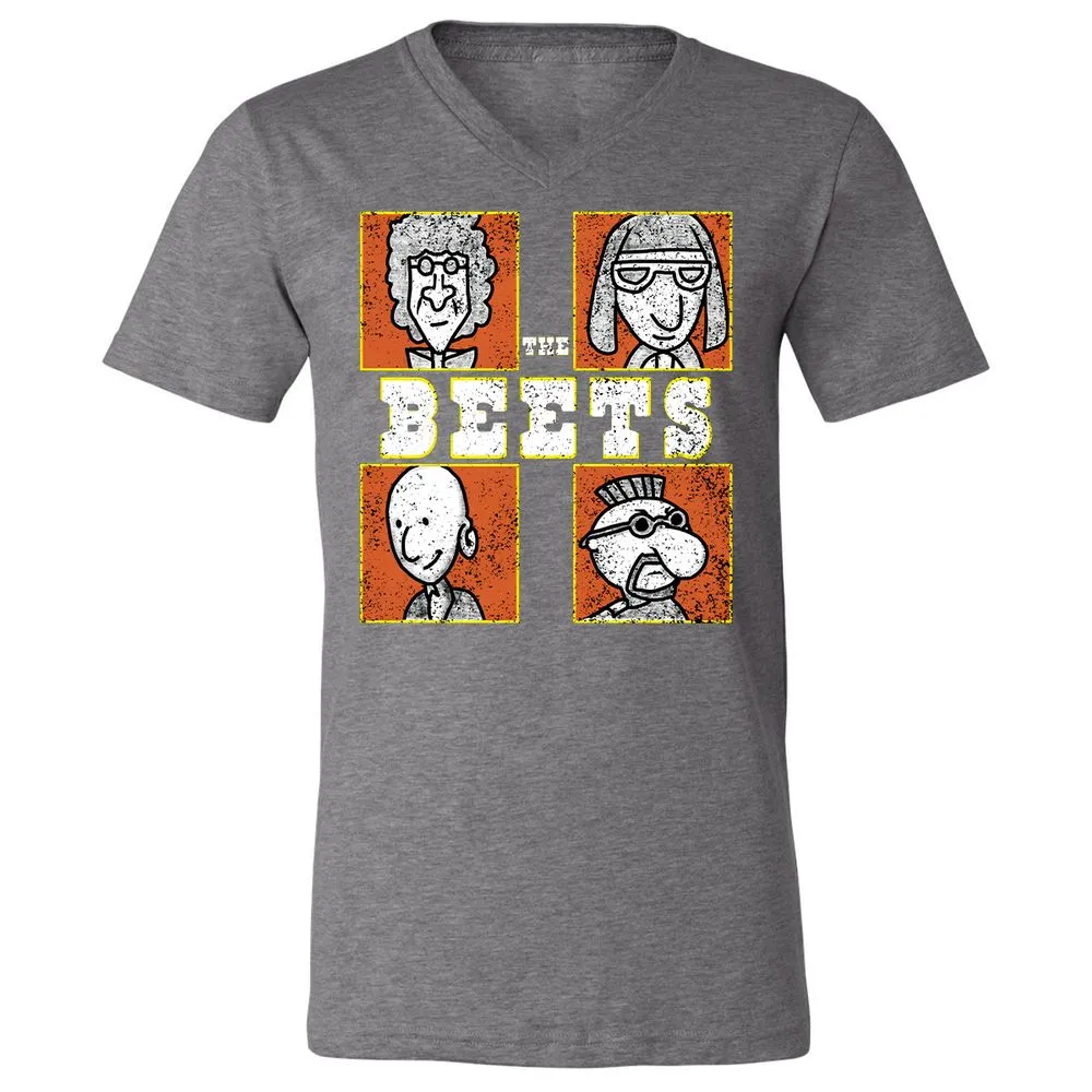 Unisex V-Neck T-Shirt - DE939491 - Deep Heather - 13