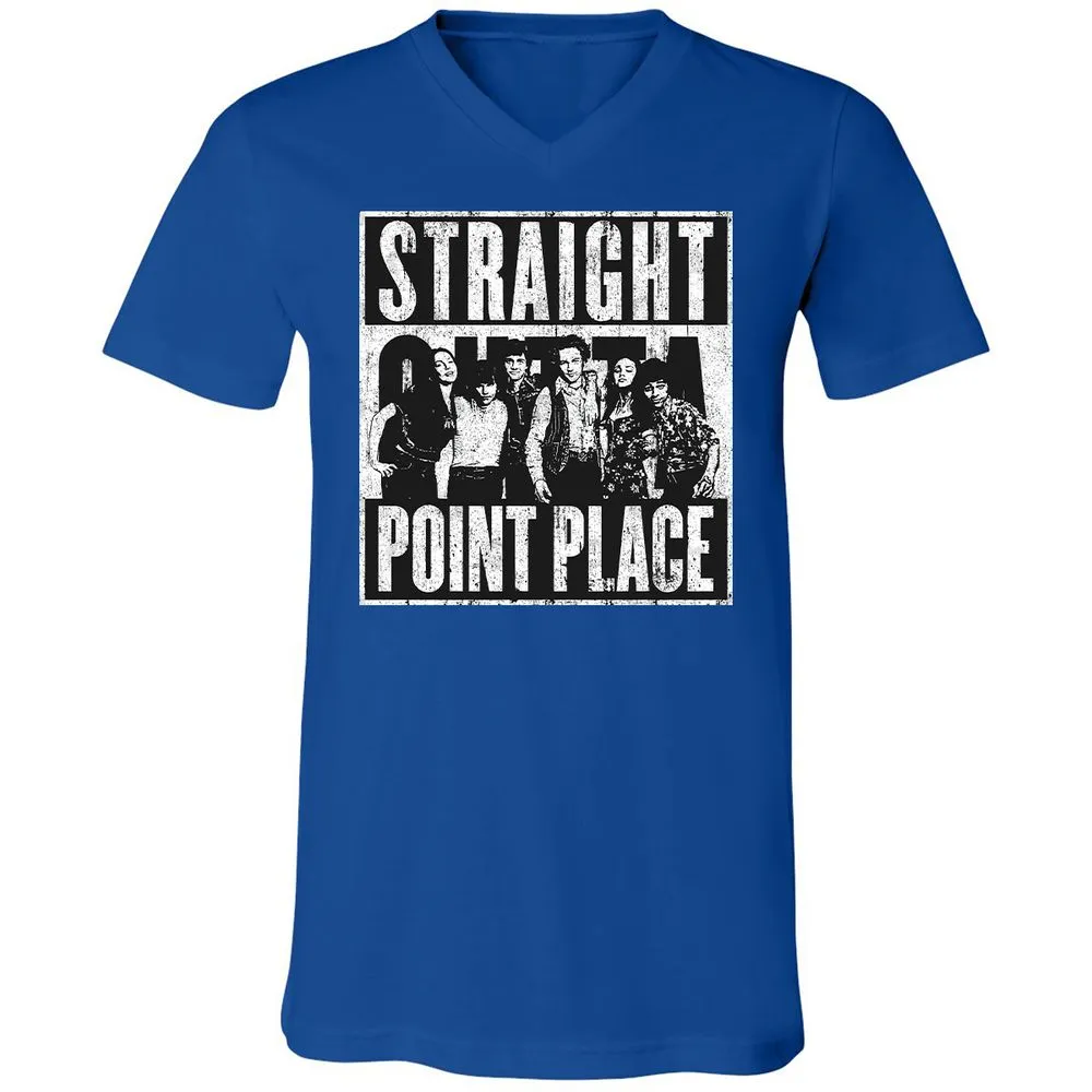 Unisex V-Neck T-Shirt - 49ZE5VGG - True Royal - 4