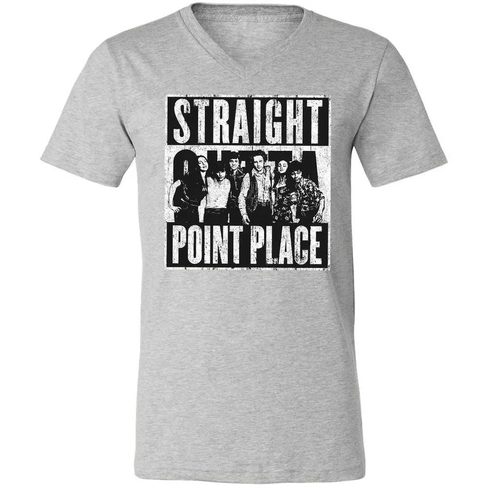 Unisex V-Neck T-Shirt - 49ZE5VGG - Athletic Heather - 7