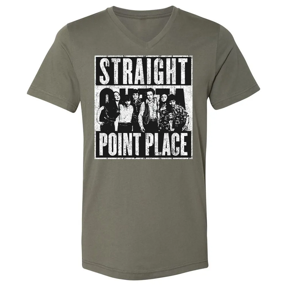 Unisex V-Neck T-Shirt - 49ZE5VGG - Military Green - 10