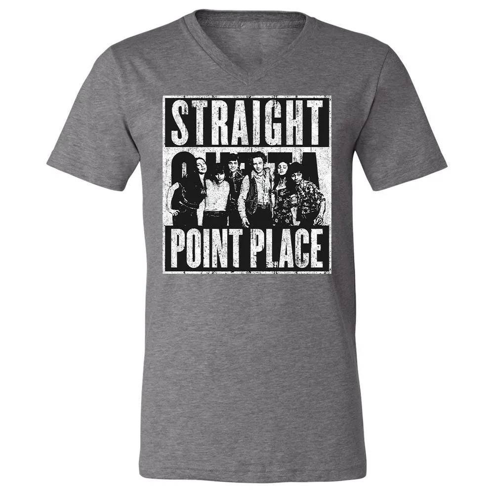 Unisex V-Neck T-Shirt - 49ZE5VGG - Deep Heather - 13