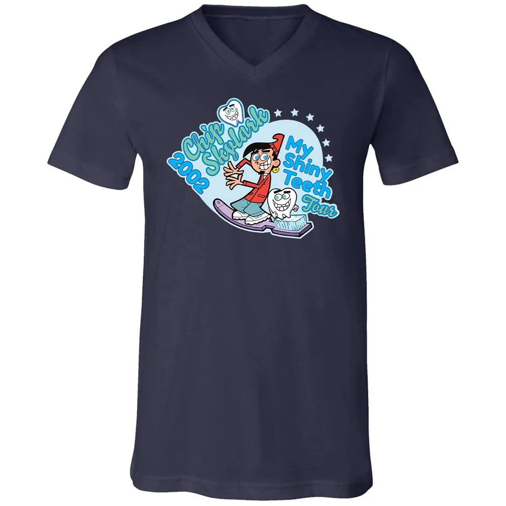 Unisex V-Neck T-Shirt - 5S9KFKLK - Navy - 2