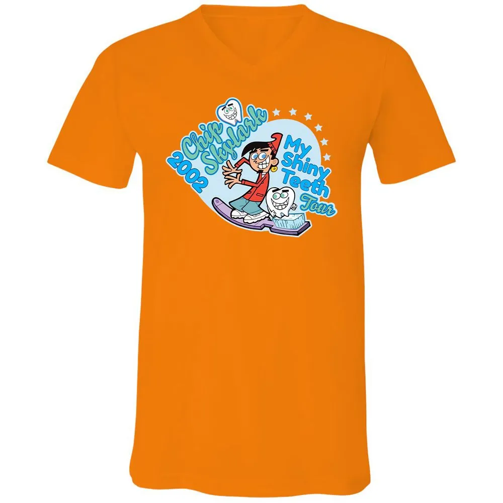 Unisex V-Neck T-Shirt - 5S9KFKLK - Orange - 11