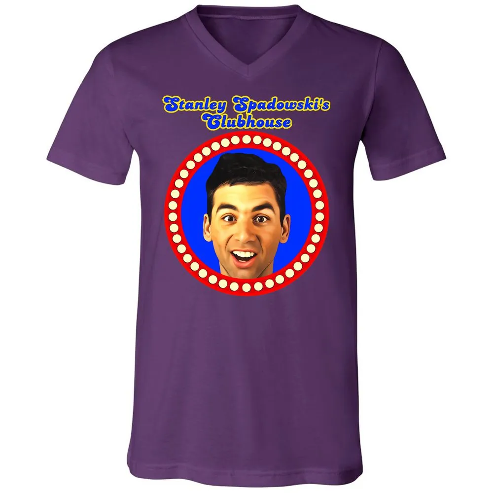 Unisex V-Neck T-Shirt - RE3VZ2HA - Team Purple - 9