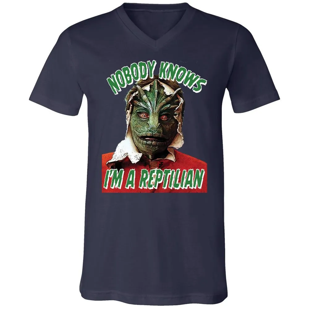 Unisex V-Neck T-Shirt - 3BEGK8AX - Navy - 2