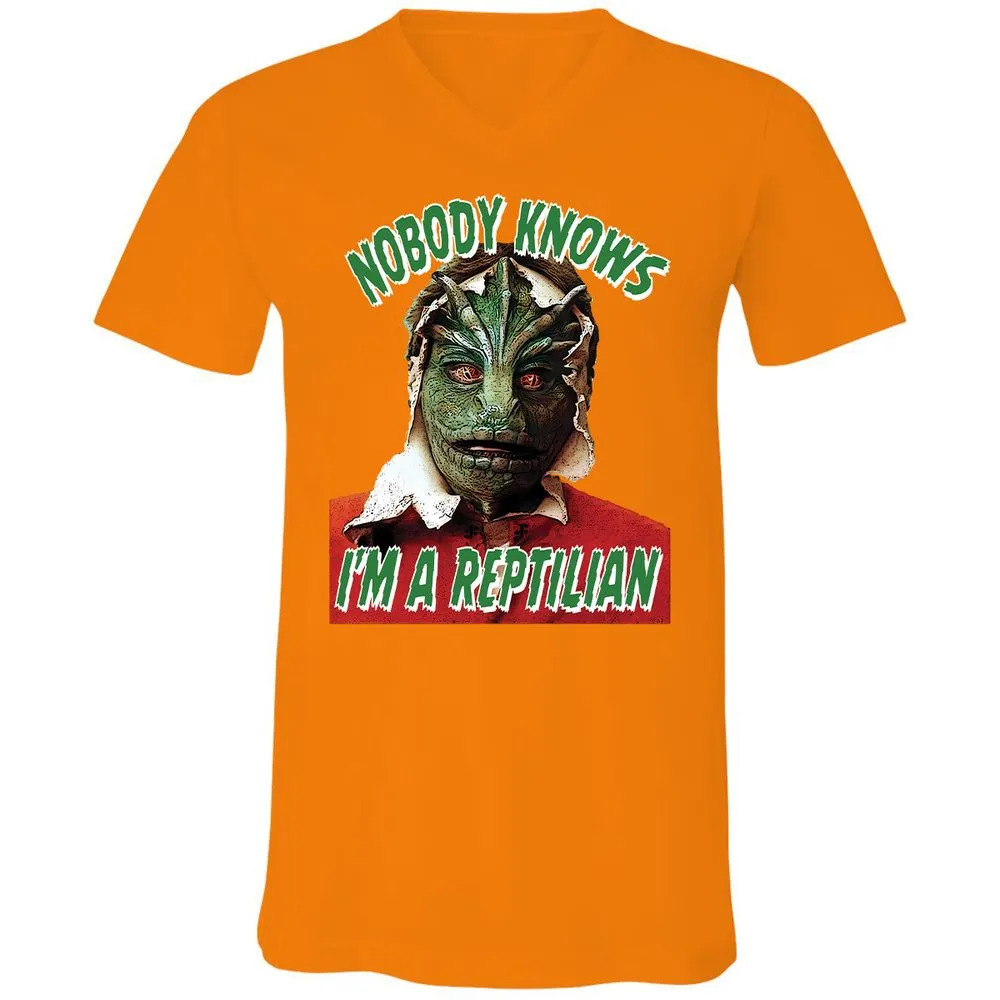 Unisex V-Neck T-Shirt - 3BEGK8AX - Orange - 11
