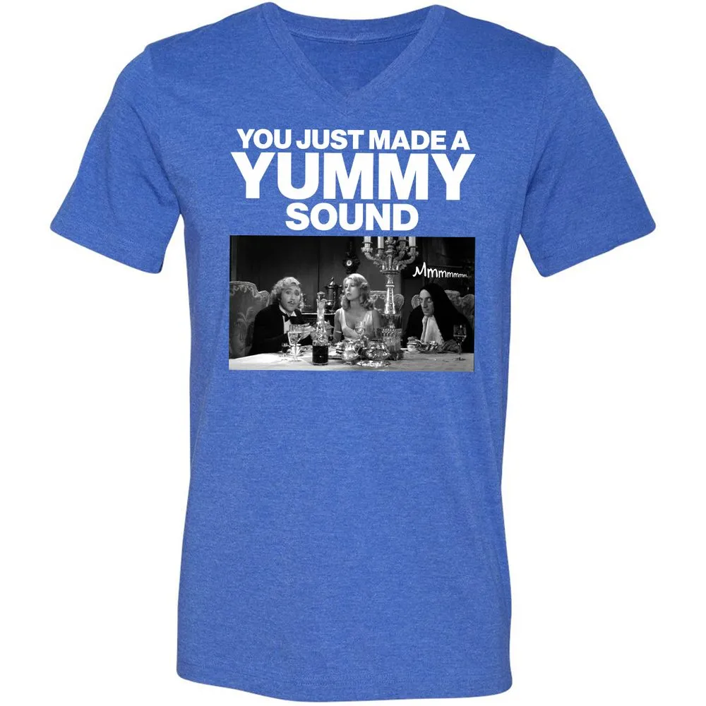Unisex V-Neck T-Shirt - KBRFFSBV - Heather True Royal - 14