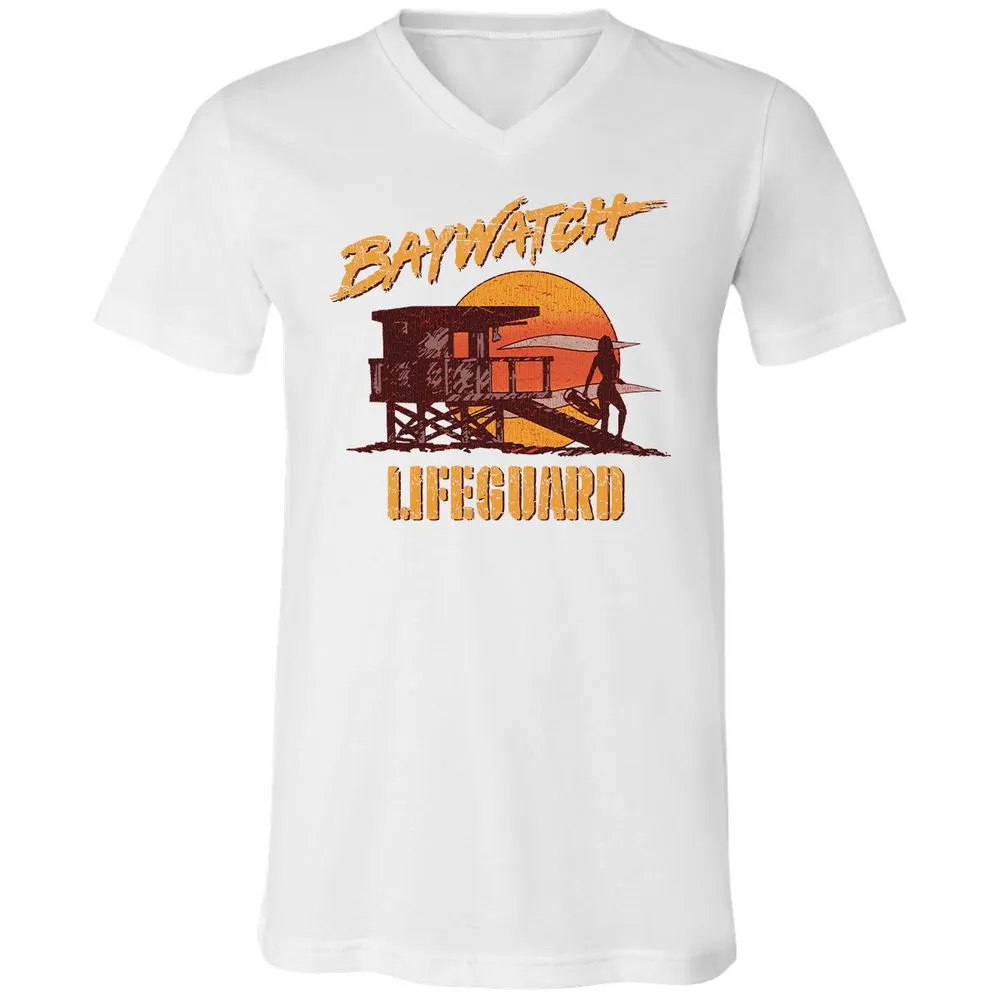 Unisex V-Neck T-Shirt - UXSYPVSZ - White - 5