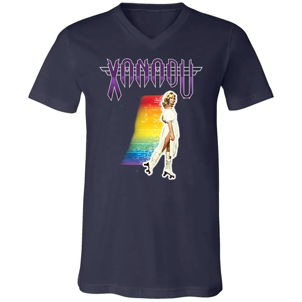 Unisex V-Neck T-Shirt - 5UT8SRQH - Navy - 2
