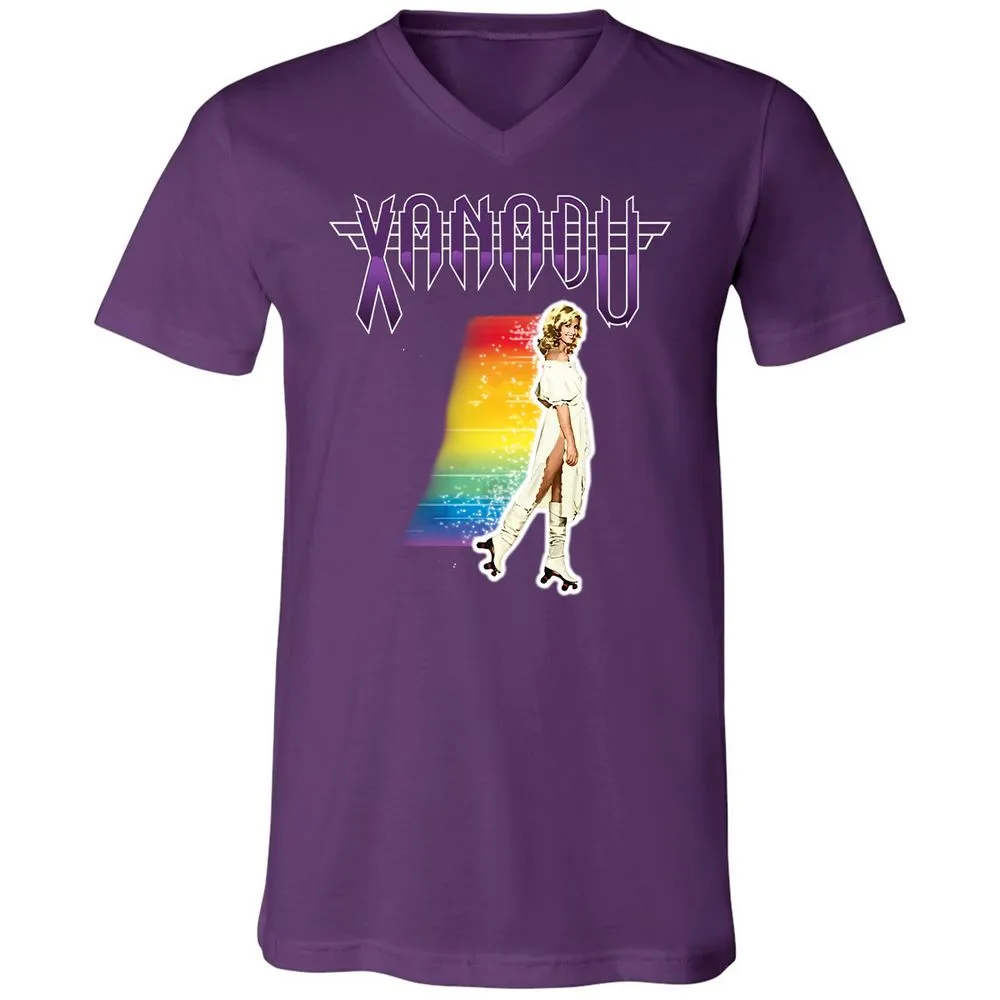 Unisex V-Neck T-Shirt - 5UT8SRQH - Team Purple - 9
