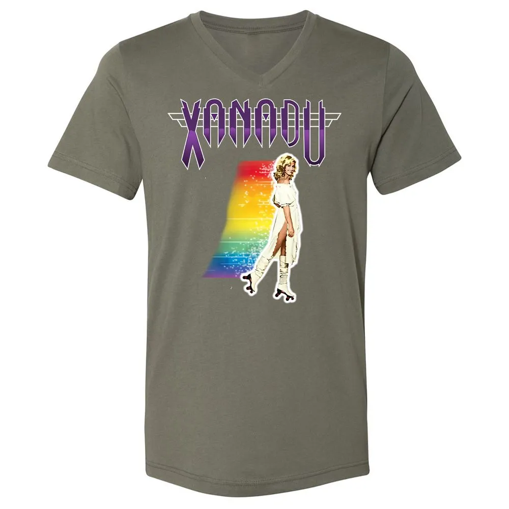 Unisex V-Neck T-Shirt - 5UT8SRQH - Military Green - 10