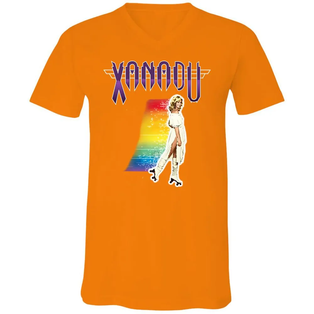 Unisex V-Neck T-Shirt - 5UT8SRQH - Orange - 11