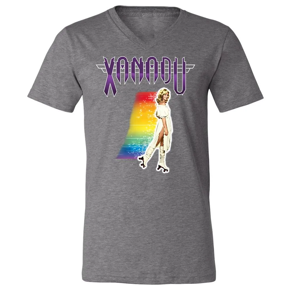 Unisex V-Neck T-Shirt - 5UT8SRQH - Deep Heather - 13