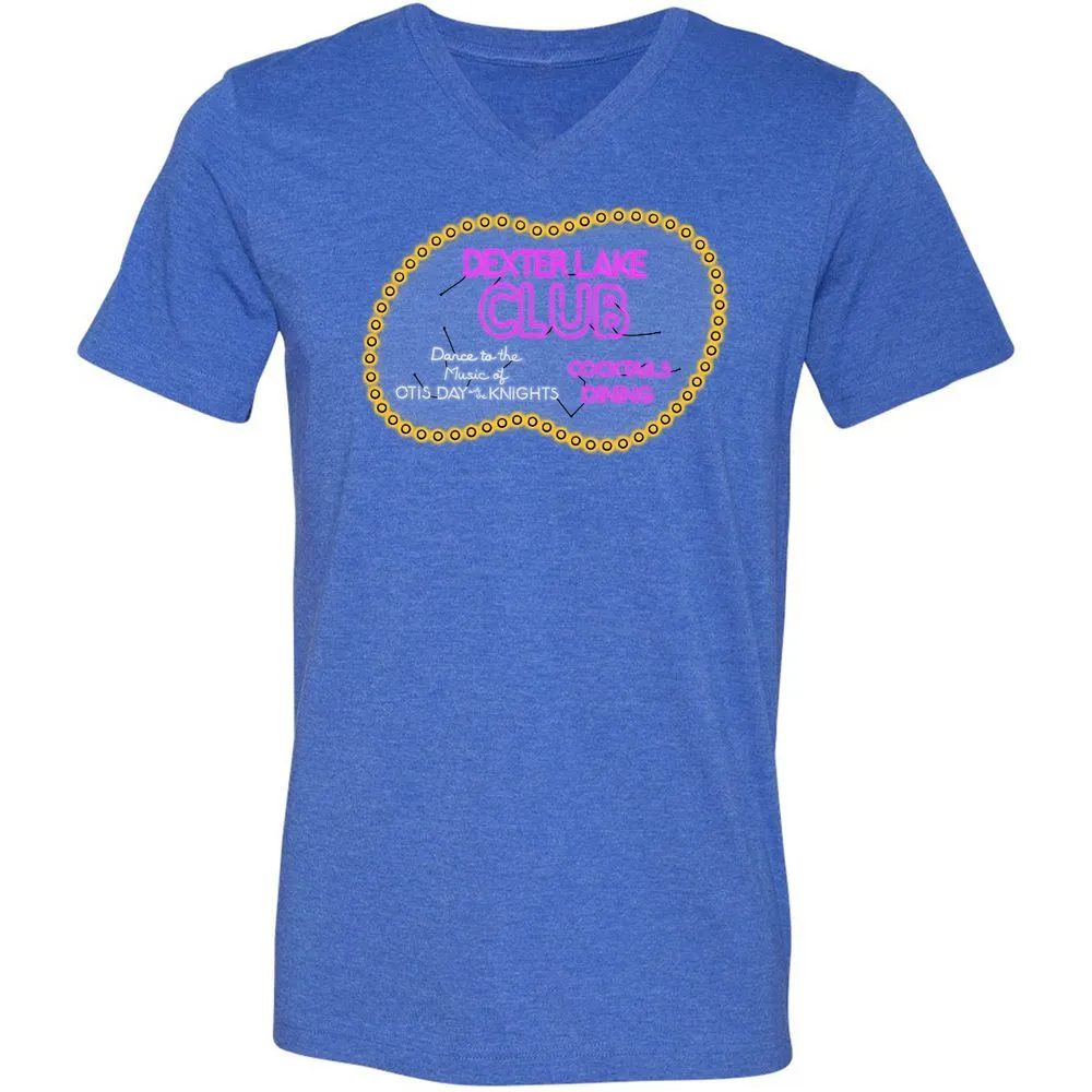 Unisex V-Neck T-Shirt - 7A43X13W - Heather True Royal - 14