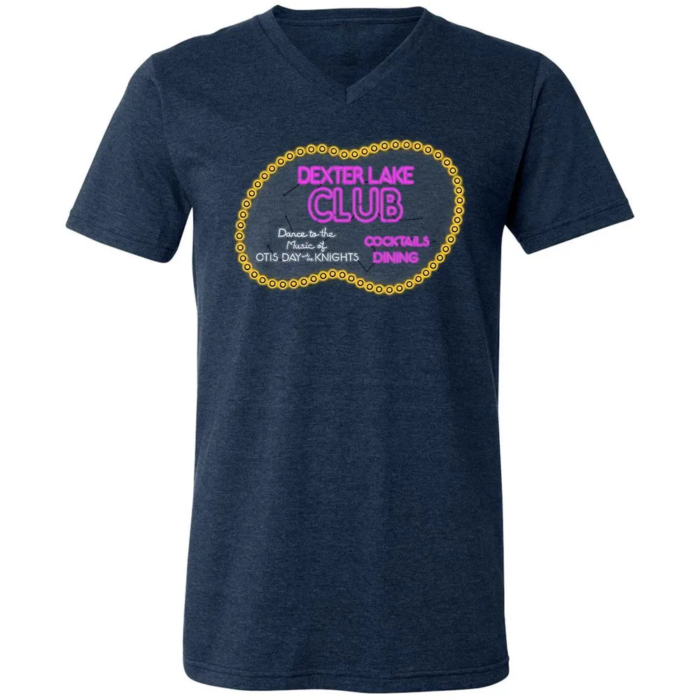 Unisex V-Neck T-Shirt - 7A43X13W - Heather Navy - 15