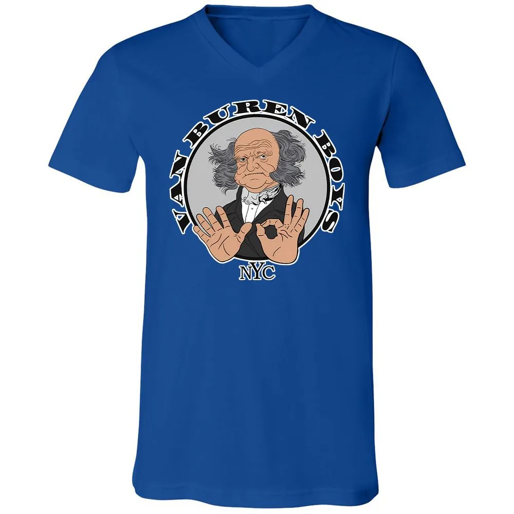 Unisex V-Neck T-Shirt - NEKEJSL3 - True Royal - 4