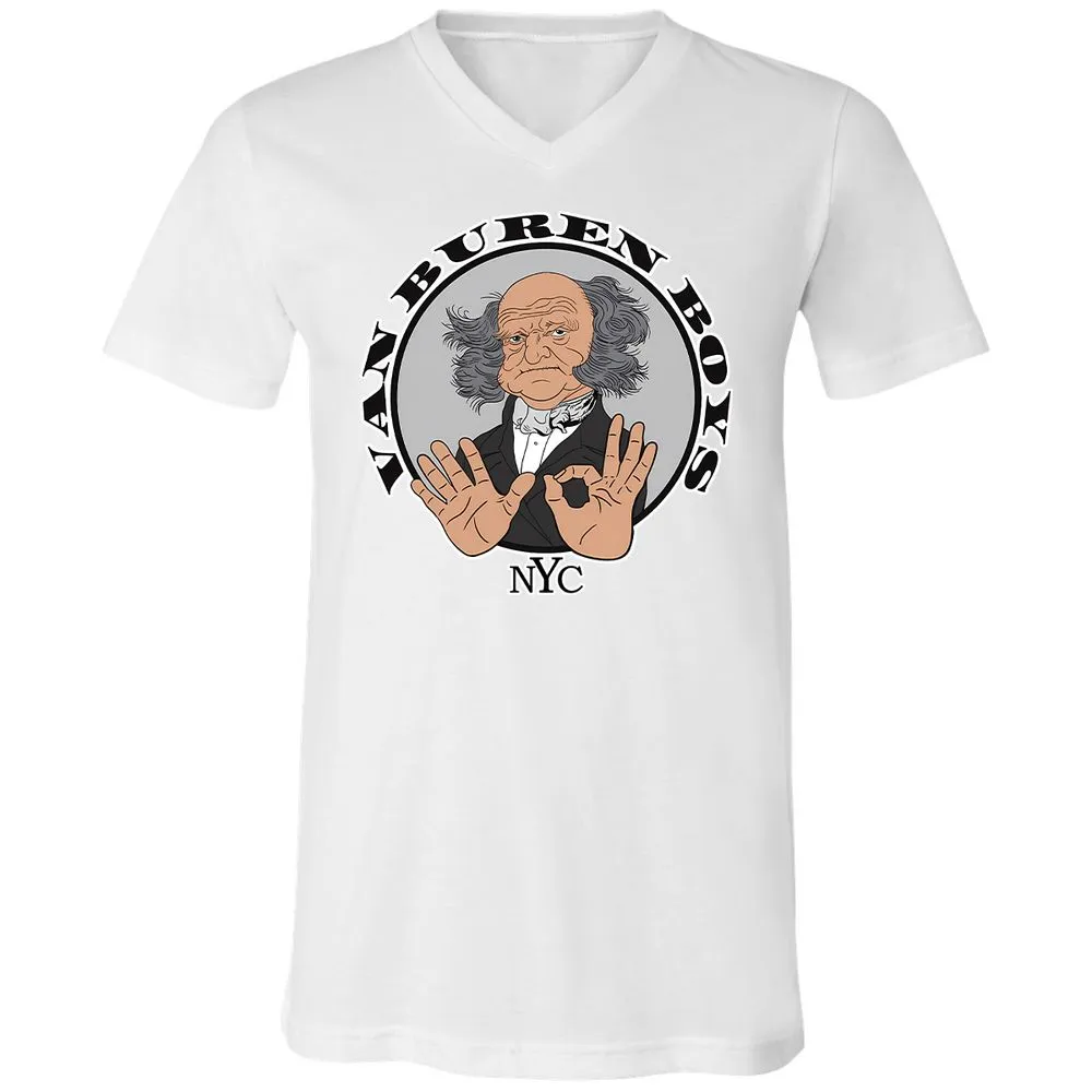 Unisex V-Neck T-Shirt - NEKEJSL3 - White - 5