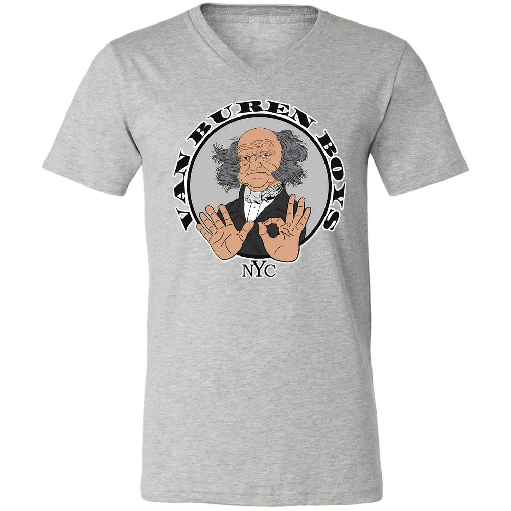 Unisex V-Neck T-Shirt - NEKEJSL3 - Athletic Heather - 7