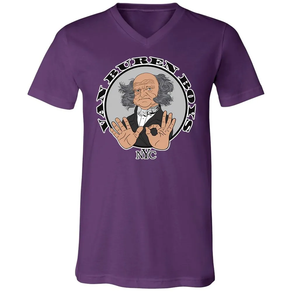 Unisex V-Neck T-Shirt - NEKEJSL3 - Team Purple - 9