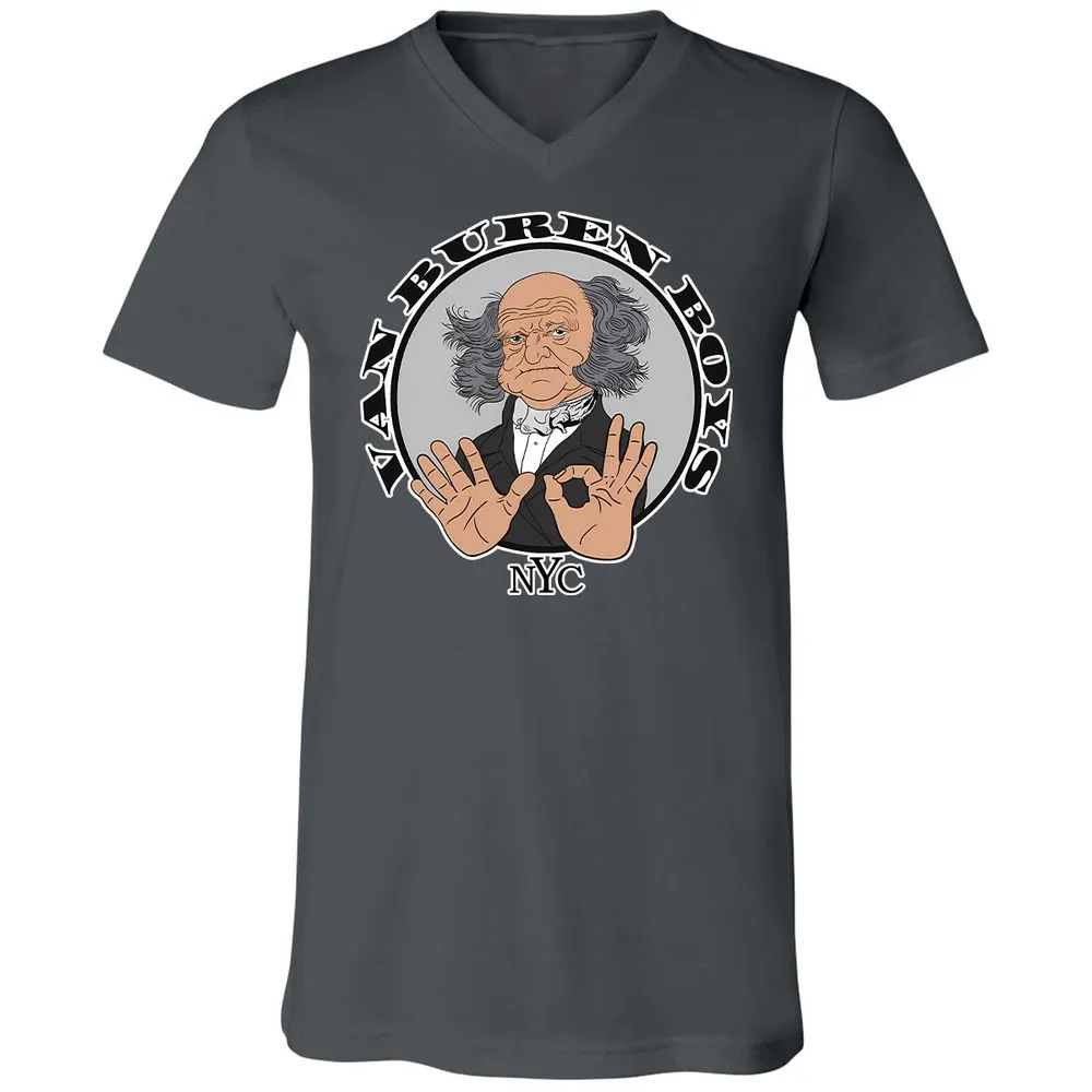 Unisex V-Neck T-Shirt - NEKEJSL3 - Asphalt - 12