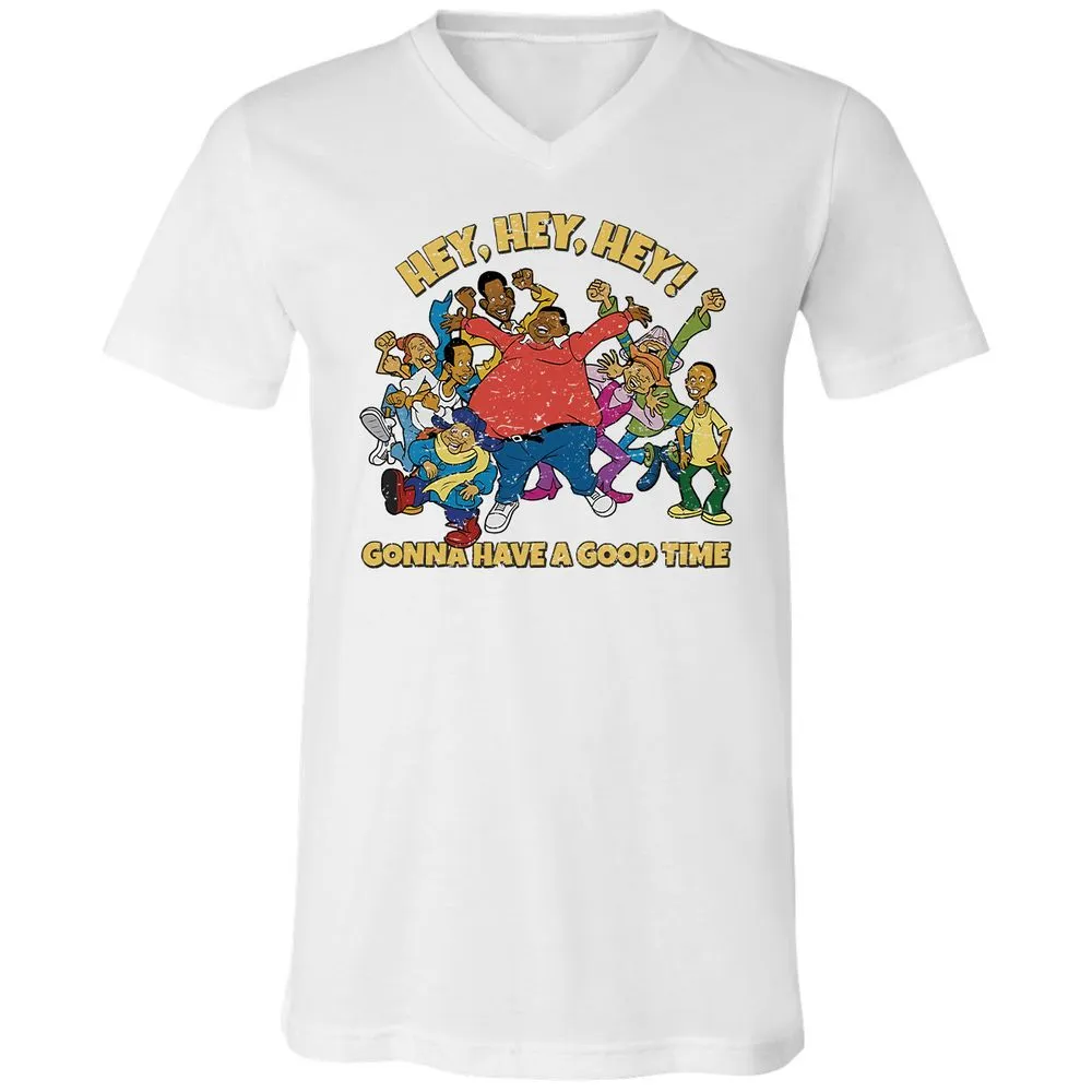 Unisex V-Neck T-Shirt - F5NE3V8L - White - 5
