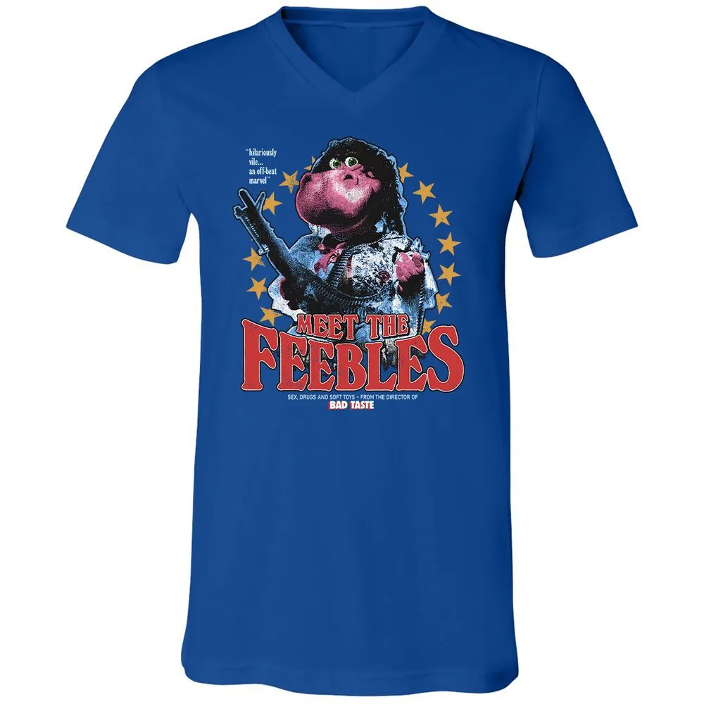 Unisex V-Neck T-Shirt - FVD1AQVM - True Royal - 4