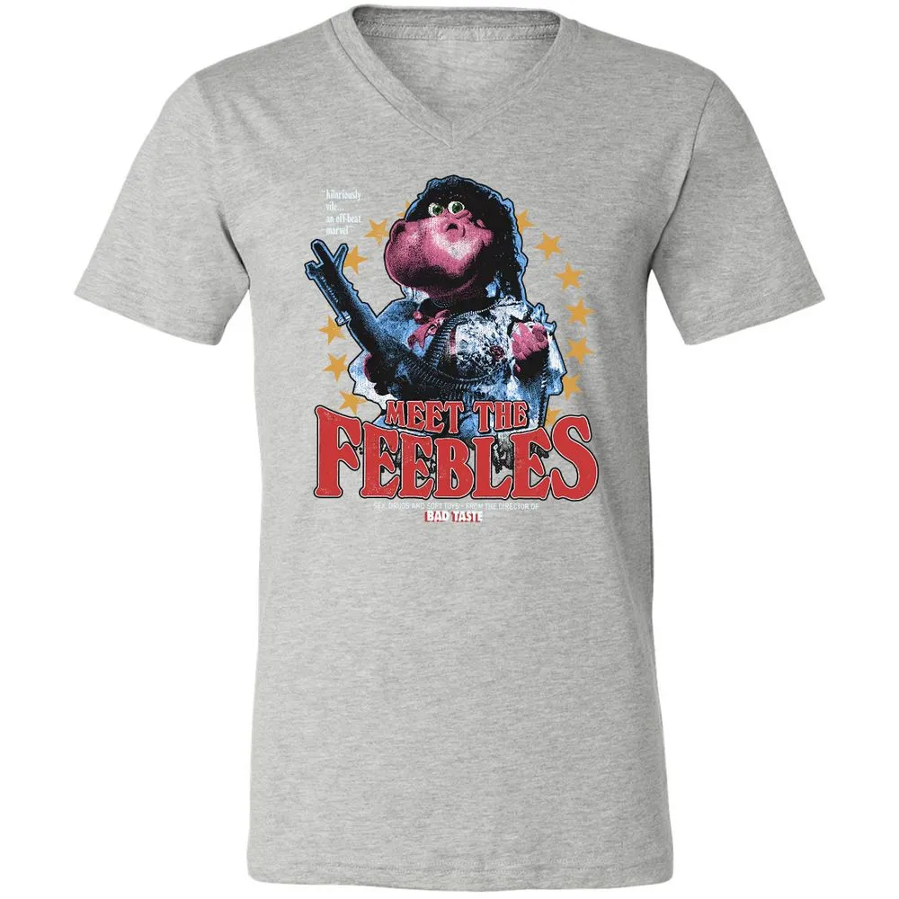 Unisex V-Neck T-Shirt - FVD1AQVM - Athletic Heather - 7