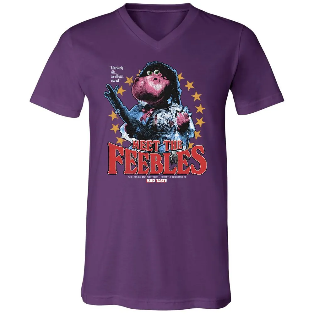 Unisex V-Neck T-Shirt - FVD1AQVM - Team Purple - 9