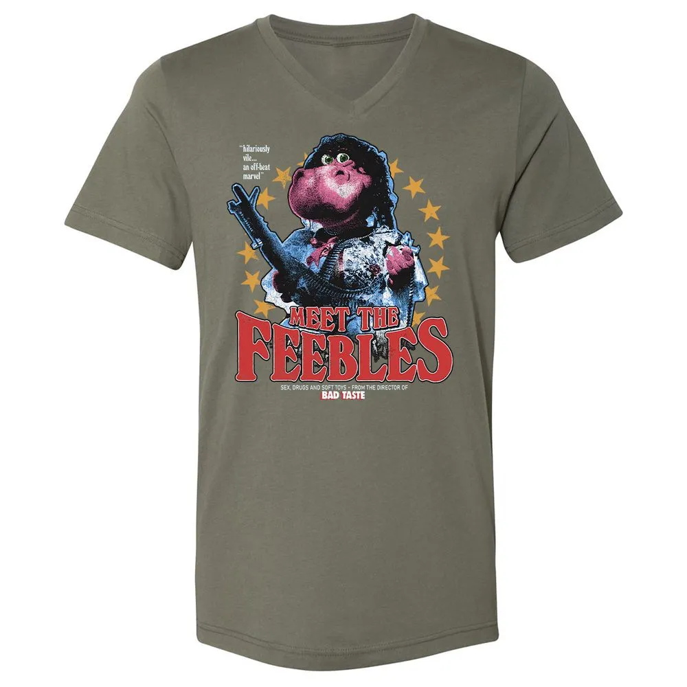 Unisex V-Neck T-Shirt - FVD1AQVM - Military Green - 10