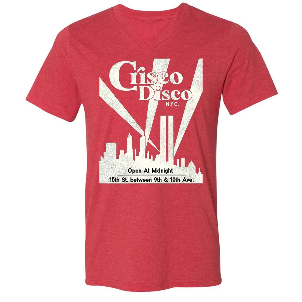 Unisex V-Neck T-Shirt - LZE1826K - Heather Red - 16
