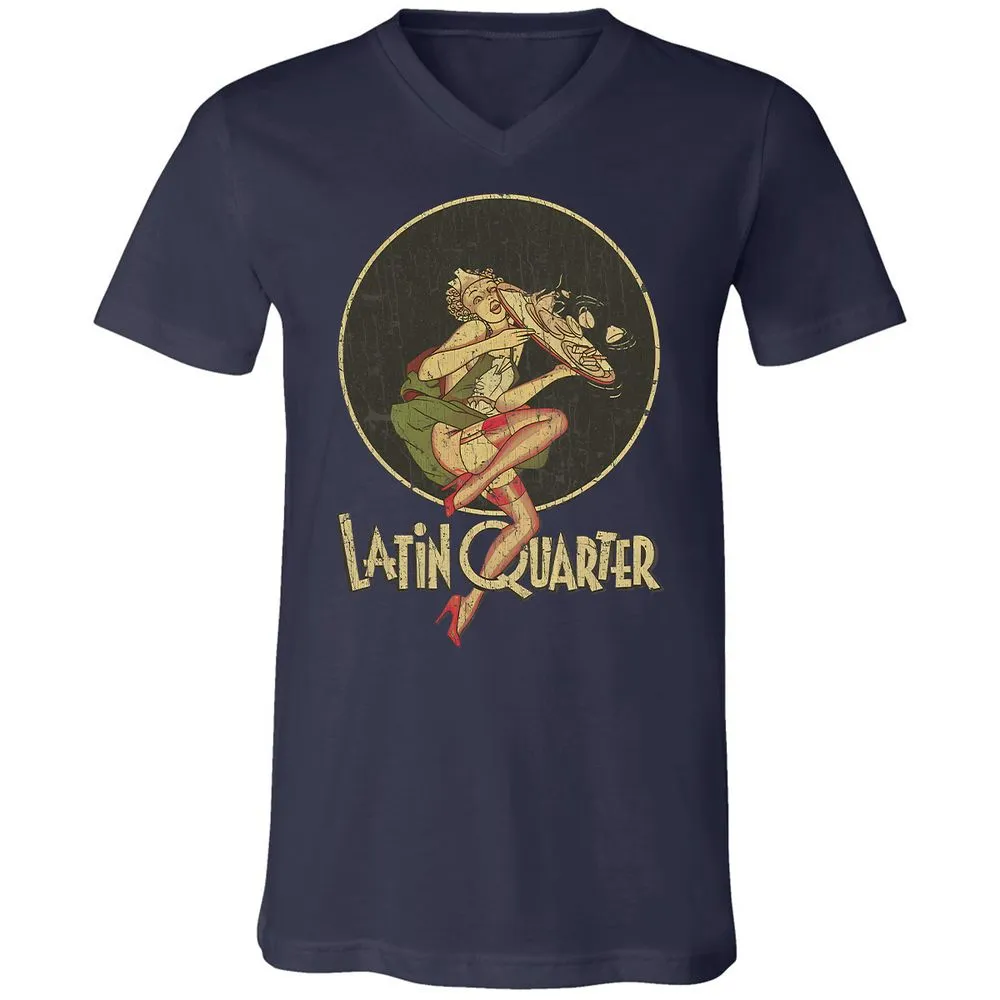 Unisex V-Neck T-Shirt - 5RU775VE - Navy - 2