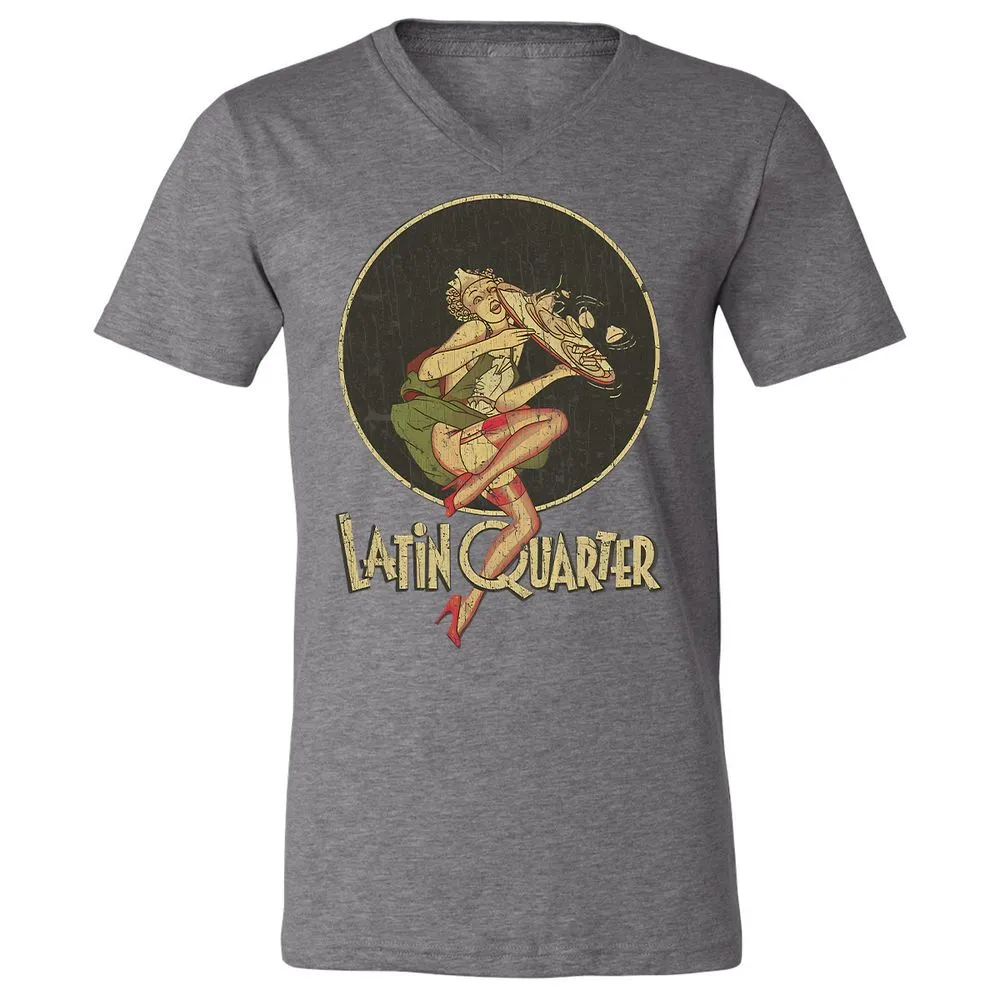 Unisex V-Neck T-Shirt - 5RU775VE - Deep Heather - 13