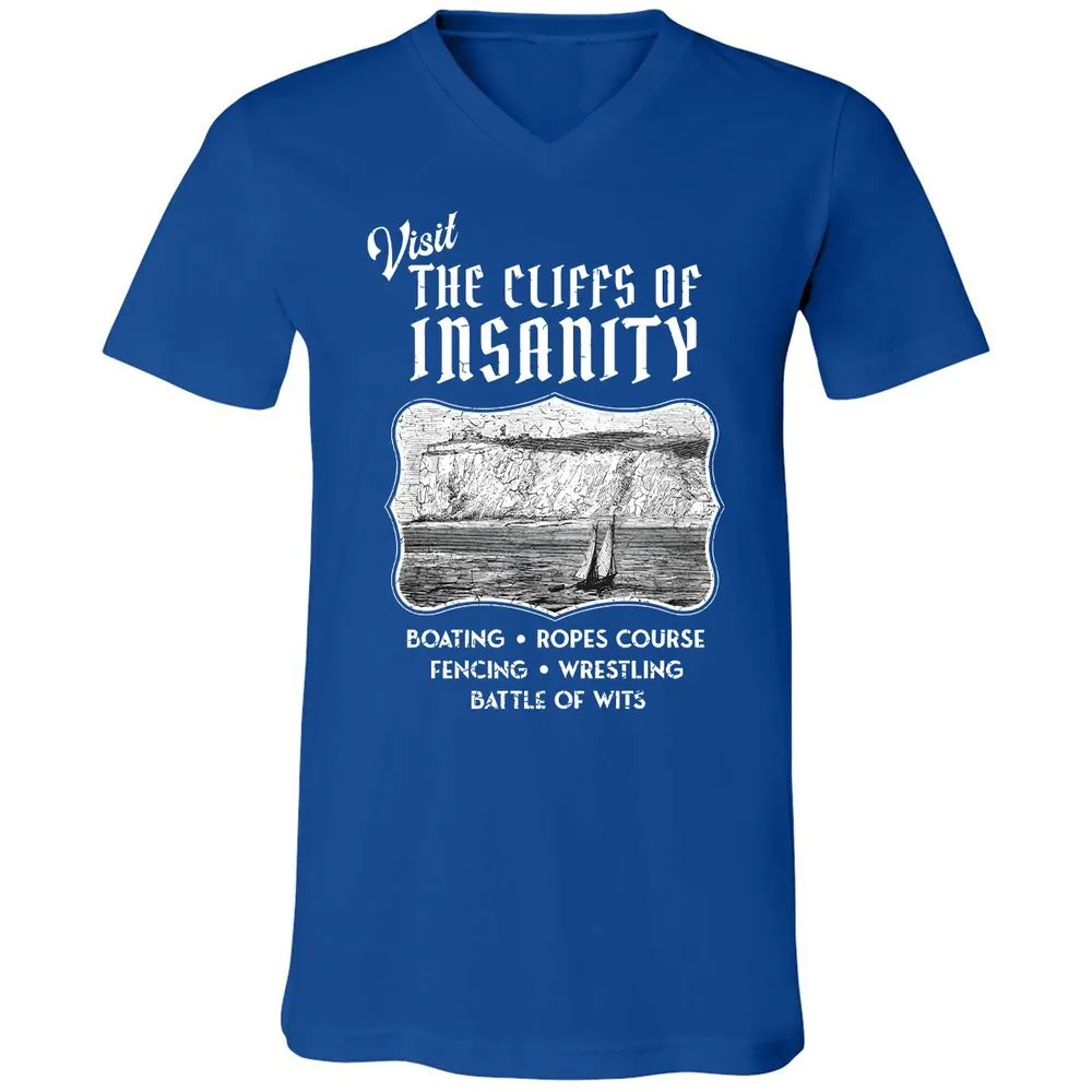 Unisex V-Neck T-Shirt - C8MAHKCY - True Royal - 4