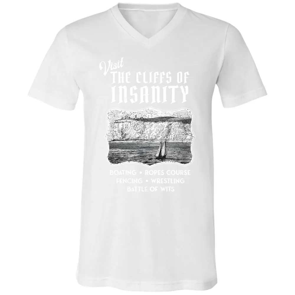 Unisex V-Neck T-Shirt - C8MAHKCY - White - 5